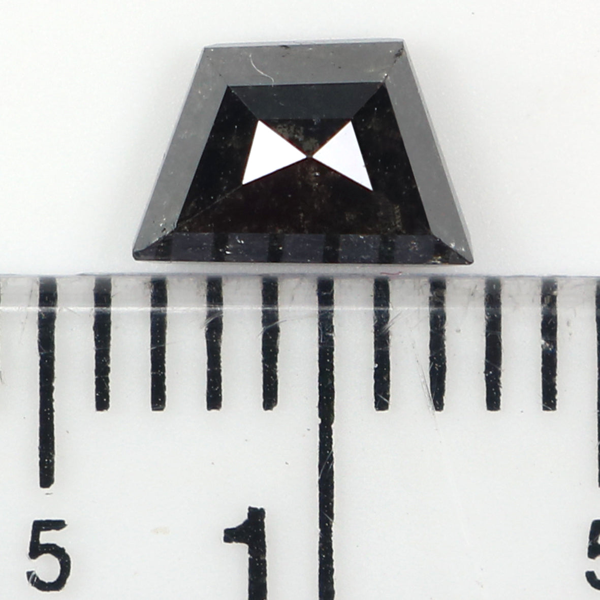 0.67 CT Natural Loose Antique Shape Diamond Salt And Pepper Antique Diamond 6.00 MM Natural Black Grey Color Antique Rose Cut Diamond LQ6534