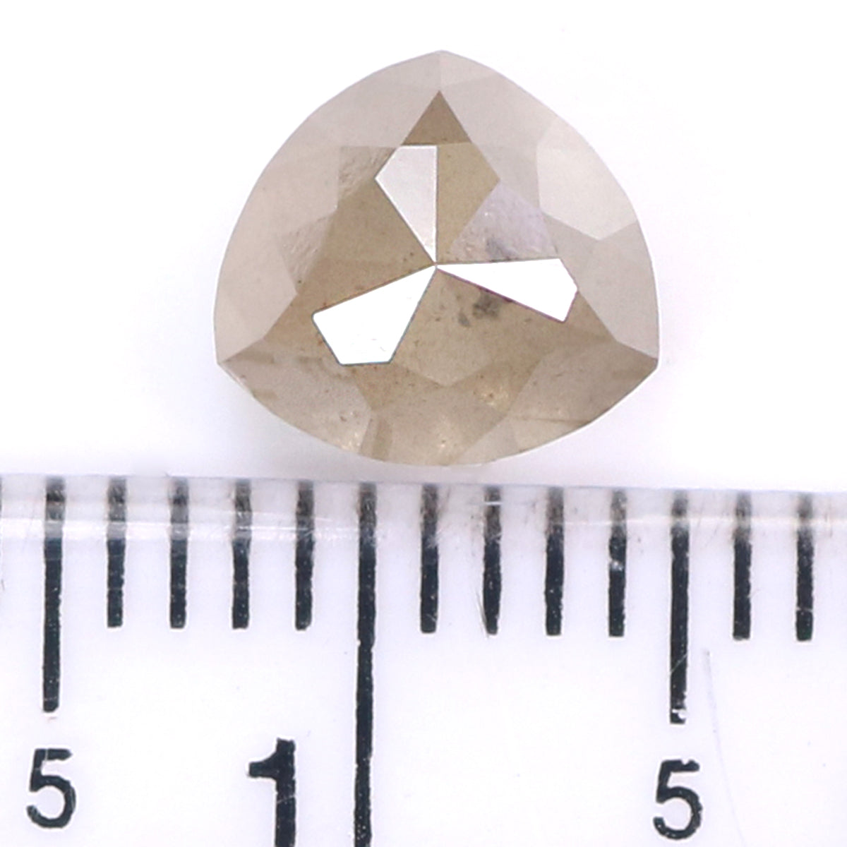 1.97 CT Natural Loose Triangle Shape Diamond Grey Color Triangle Cut Diamond 7.10 MM Natural Loose Diamond Triangle Rose Cut Diamond LQ7522