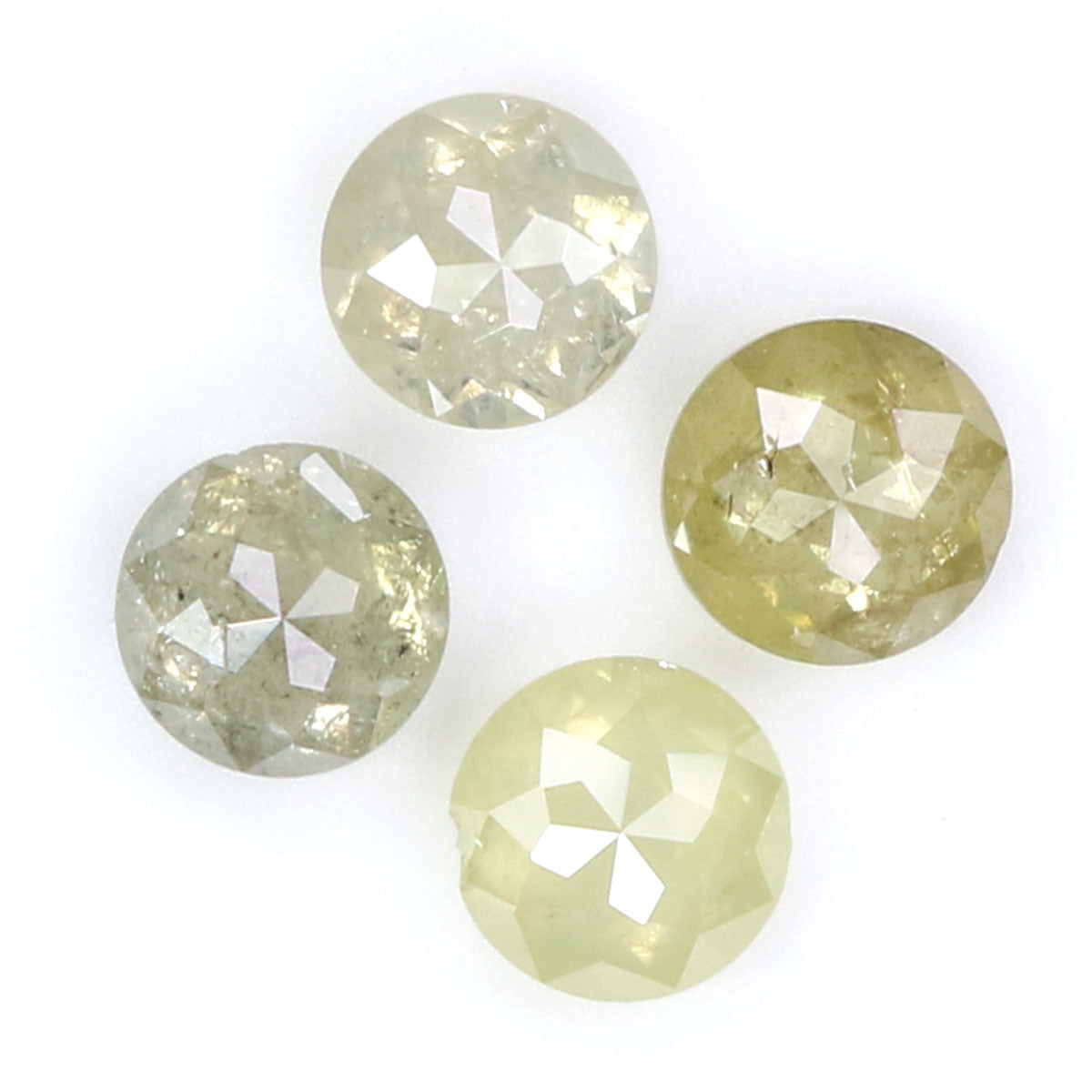 0.90 CT Natural Loose Round Rose Cut Diamond Yellow Color Round Shape Diamond 3.50 MM Natural Loose Grey Color Round Rose Cut Diamond LQ5038