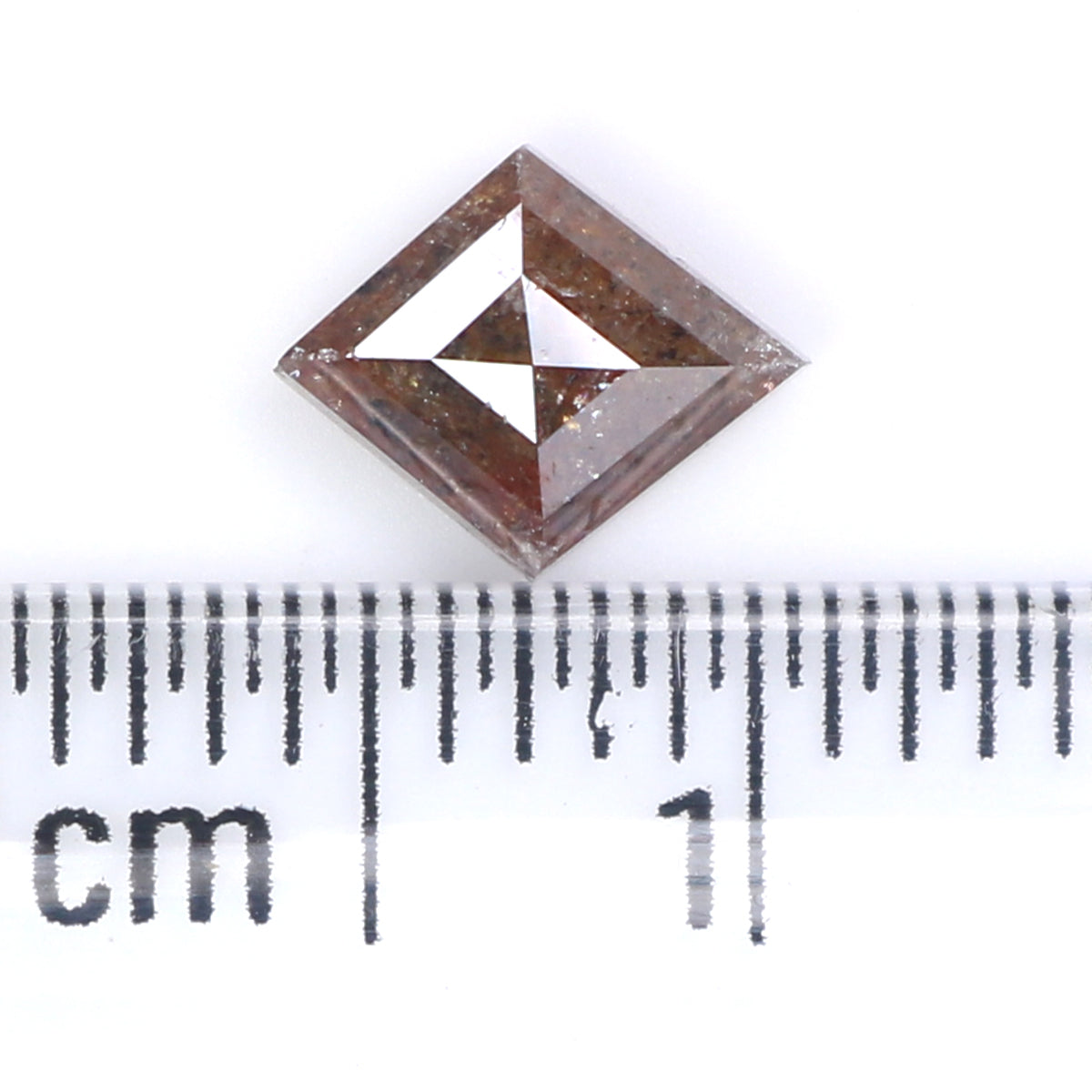 0.69 CT Natural Loose Kite Shape Diamond Brown Color Kite Shape Diamond 6.95 MM Natural Loose Diamond Brown Kite Rose Cut Diamond LQ7549