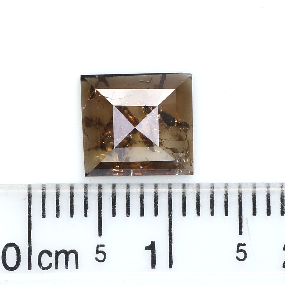 1.30 CT Natural Loose Square Shape Diamond Brown Color Square Cut Diamond 8.00 MM Natural Loose Diamond Square Shape Rose Cut Diamond LQ7433