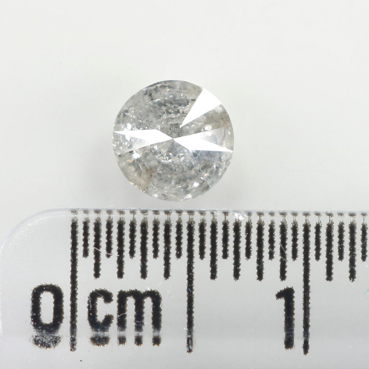 0.63 CT Natural Loose Round Shape Diamond Salt And Pepper Round Cut Diamond 5.30 MM Natural Loose Diamond Round Brilliant Cut Diamond LQ532