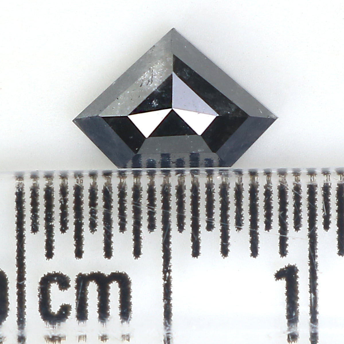 0.63 Ct Natural Loose Shield Shape Diamond Salt And Pepper Shield Cut Diamond 4.80 MM Natural Black Color Shield Rose Cut Diamond LQ1020