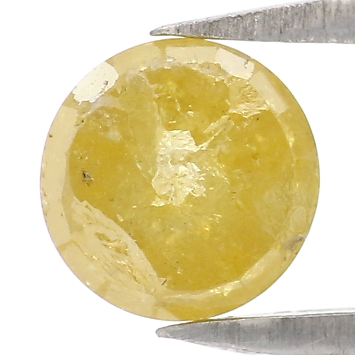 0.75 CT Natural Loose Round Rose Cut Diamond Yellow Color Round Shape Diamond 5.30 MM Natural Yellow Color Round Rose Cut Diamond LQ917