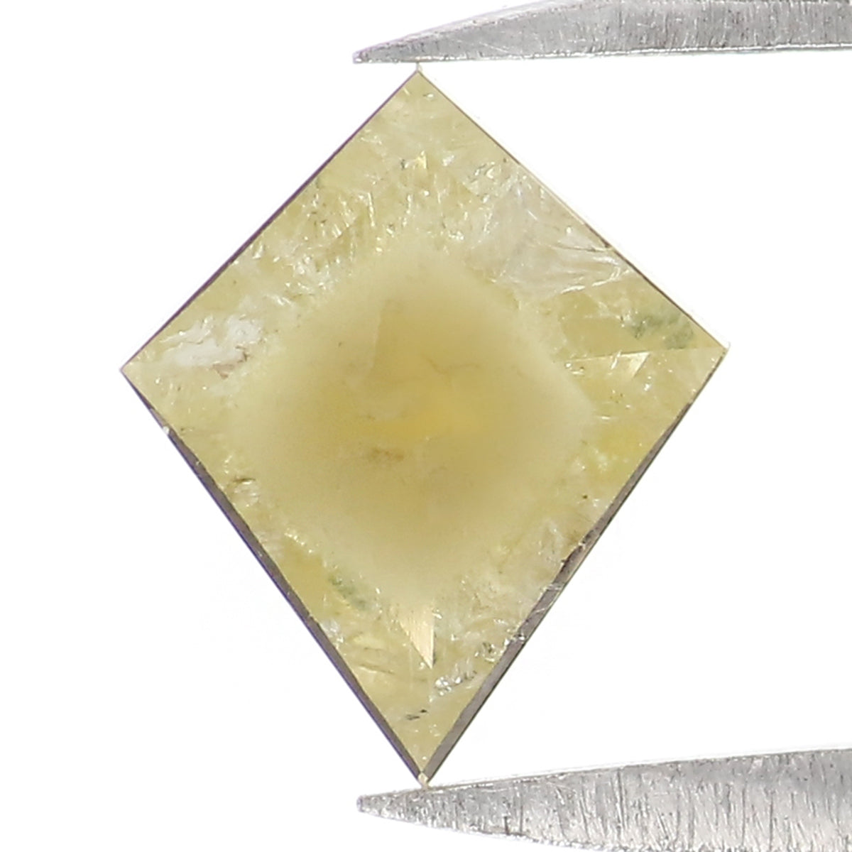 0.63 Ct Natural Loose Kite Shape Diamond Yellow Color Kite Cut Diamond 7.40 MM Natural Loose Yellow Diamond Kite Rose Cut Diamond KQ1906