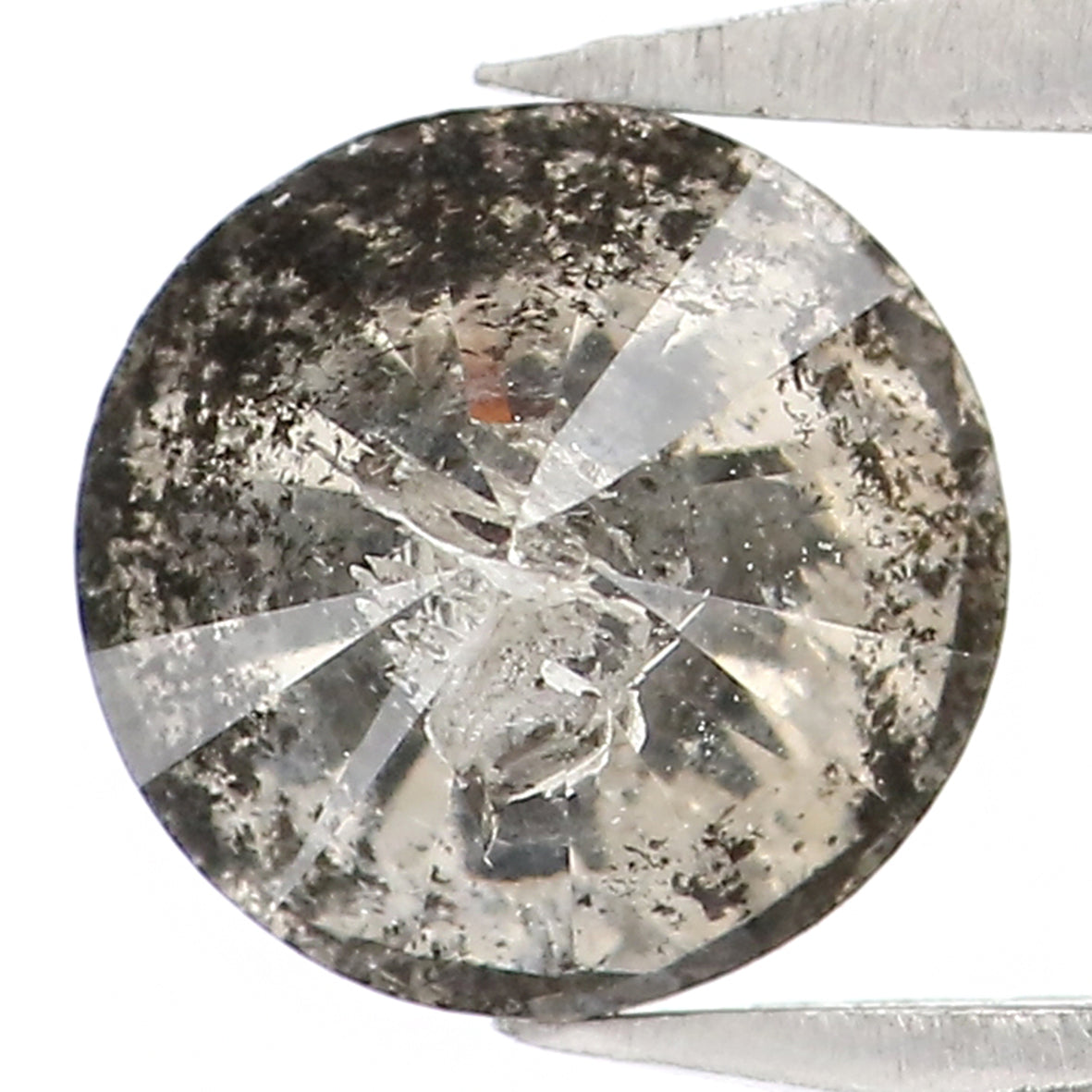 1.16 CT Natural Loose Round Shape Diamond Salt And Pepper Round Cut Diamond 6.30 MM Natural Loose Diamond Round Brilliant Cut Diamond LQ8447