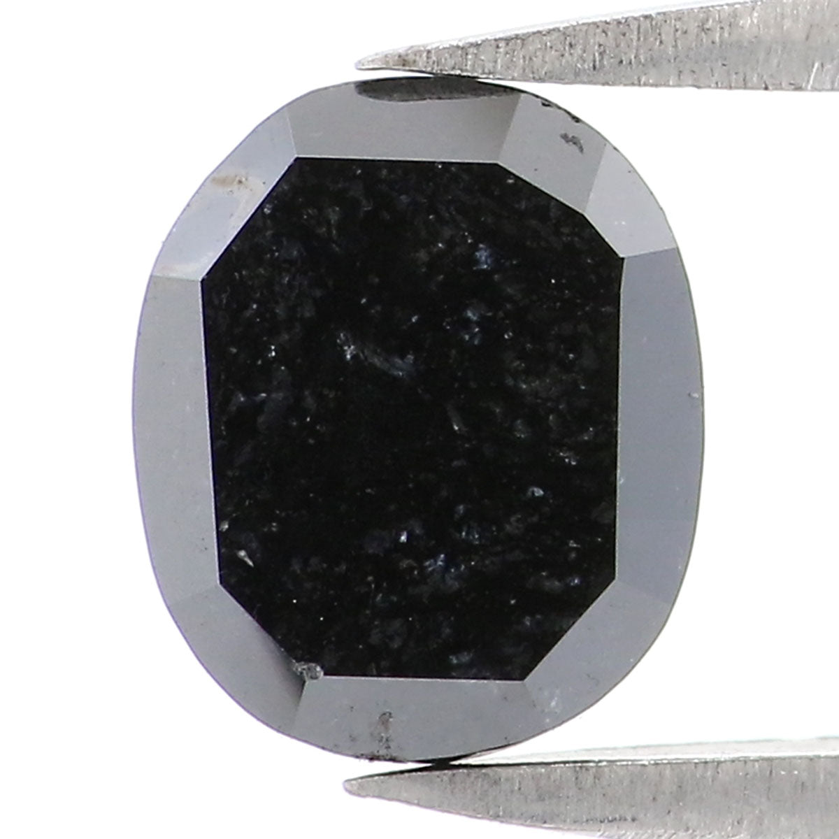 1.31 CT Natural Loose Oval Shape Diamond Black Oval Rose Cut Diamond 7.10 MM Natural Loose Black Color Oval Shape Rose Cut Diamond LQ7596