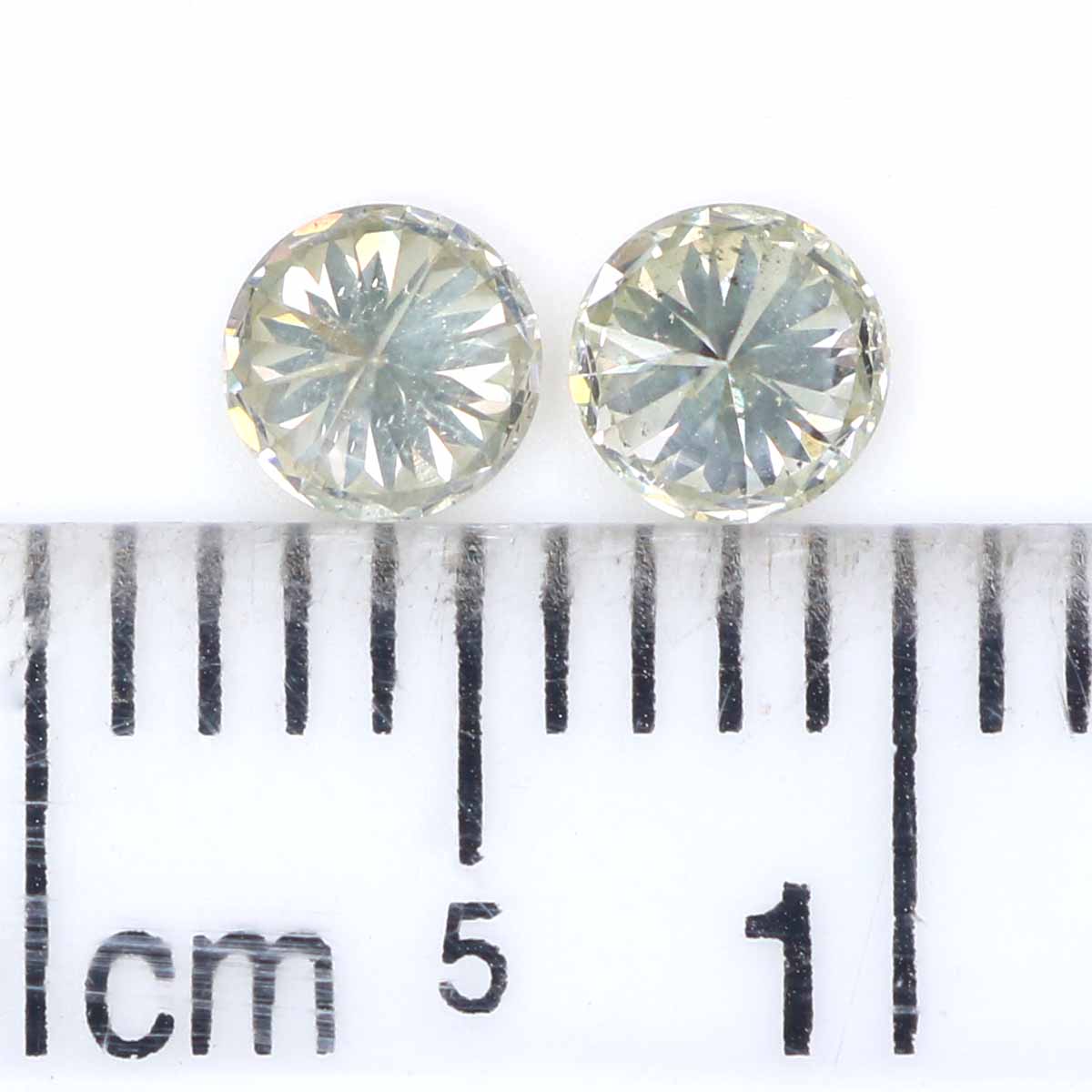 0.40 Ct Natural Loose Round Cut Pair Diamond White - I Color Round Cut Diamond 3.70 MM Natural Diamond Round Brilliant Cut Diamond LQ2172