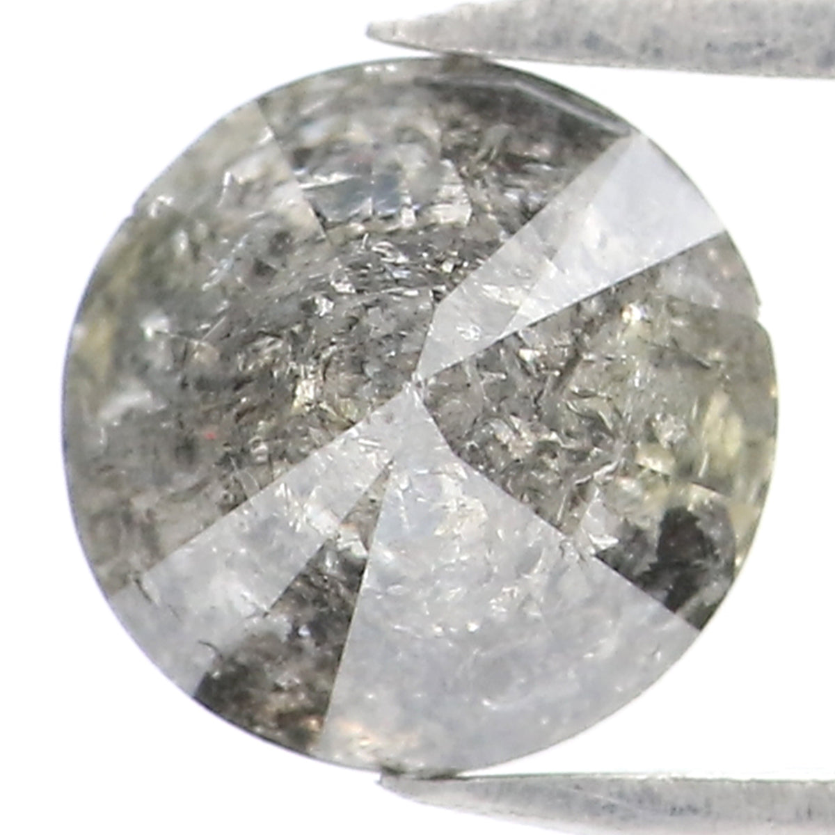 0.96 CT Natural Loose Round Shape Diamond Salt And Pepper Round Cut Diamond 6.00 MM Natural Loose Diamond Round Brilliant Cut Diamond LQ2031