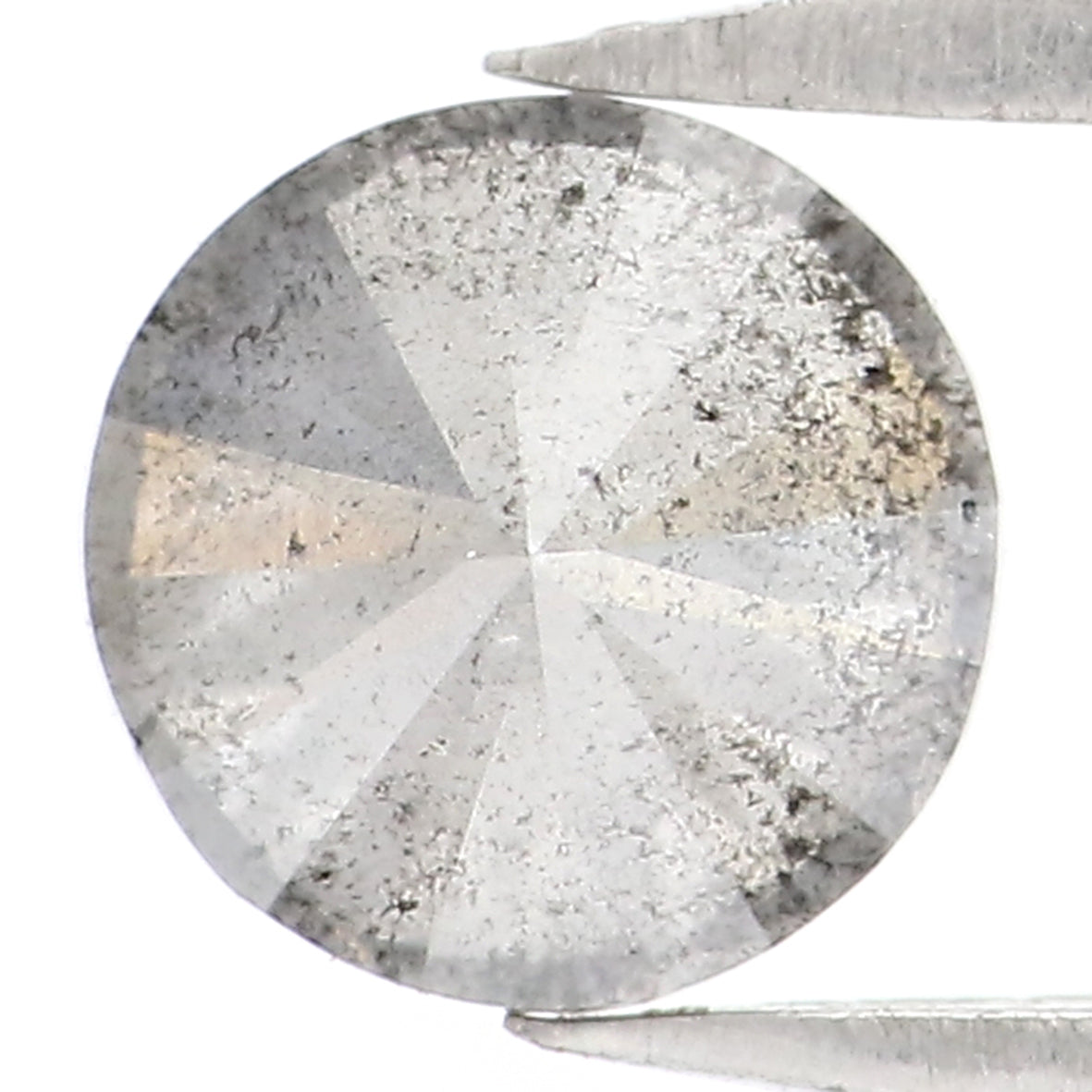 1.07 CT Natural Loose Round Shape Diamond Salt And Pepper Round Cut Diamond 6.00 MM Natural Loose Diamond Round Brilliant Cut Diamond LQ9106