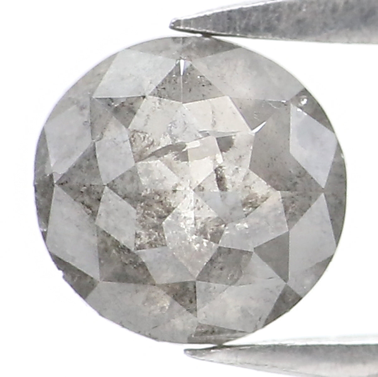 0.82 CT Natural Loose Round Rose Cut Diamond Salt And Pepper Round Shape Diamond 5.45 MM Natural Loose Diamond Round Rose Cut Diamond LQ2393