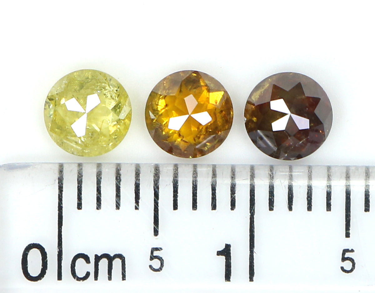 1.45 CT Natural Loose Rose Cut Diamond Mix Color Round Shape Diamond 4.60 MM Natural Loose Mix Color Diamond Round Rose Cut Diamond LQ2150