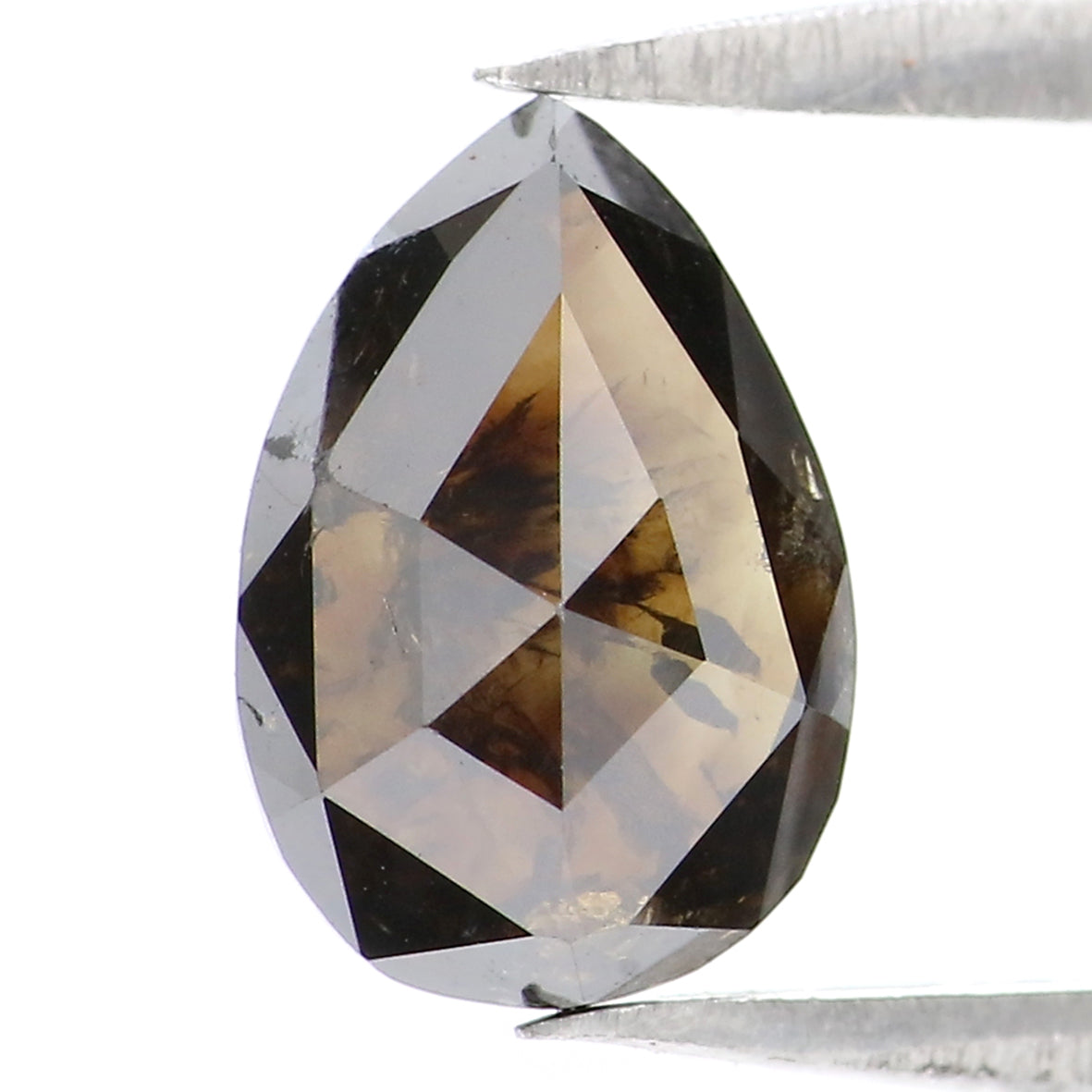 1.25 Ct Natural Loose Pear Shape Diamond Dark Brown Color Pear Cut Diamond 8.55 MM Natural Brown Color Pear Brilliant Cut Diamond LQ8238