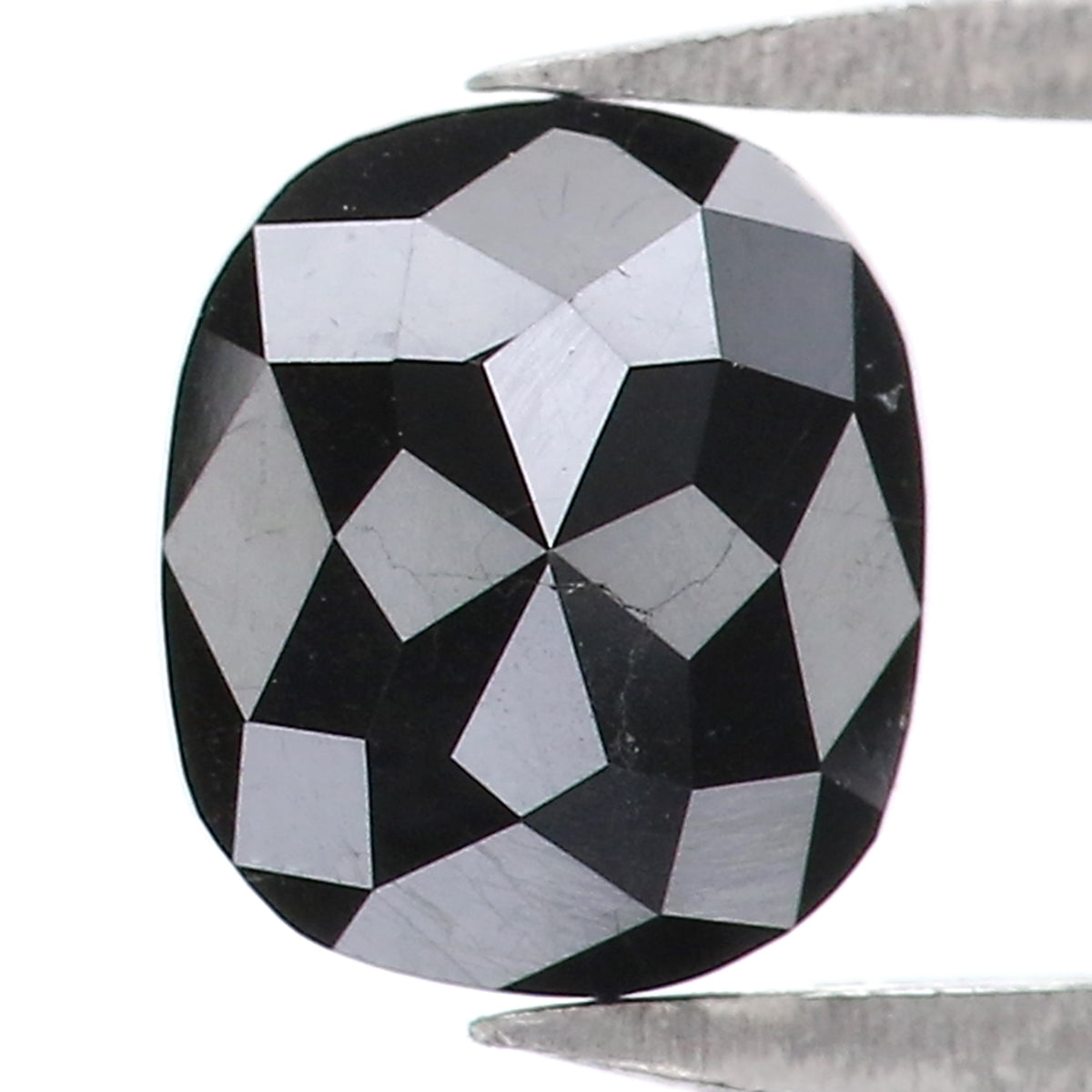 0.78 CT Natural Loose Oval Shape Diamond Black Oval Rose Cut Diamond 5.95 MM Natural Loose Black Color Oval Shape Rose Cut Diamond QK2517