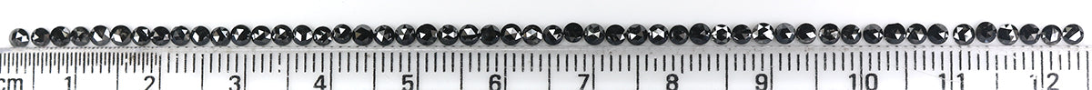 2.71 CT Natural Loose Round Rose Cut Diamond Black Color Round Shape Diamond 2.30 MM Natural Loose Black Color Round Rose Cut Diamond LQ1802