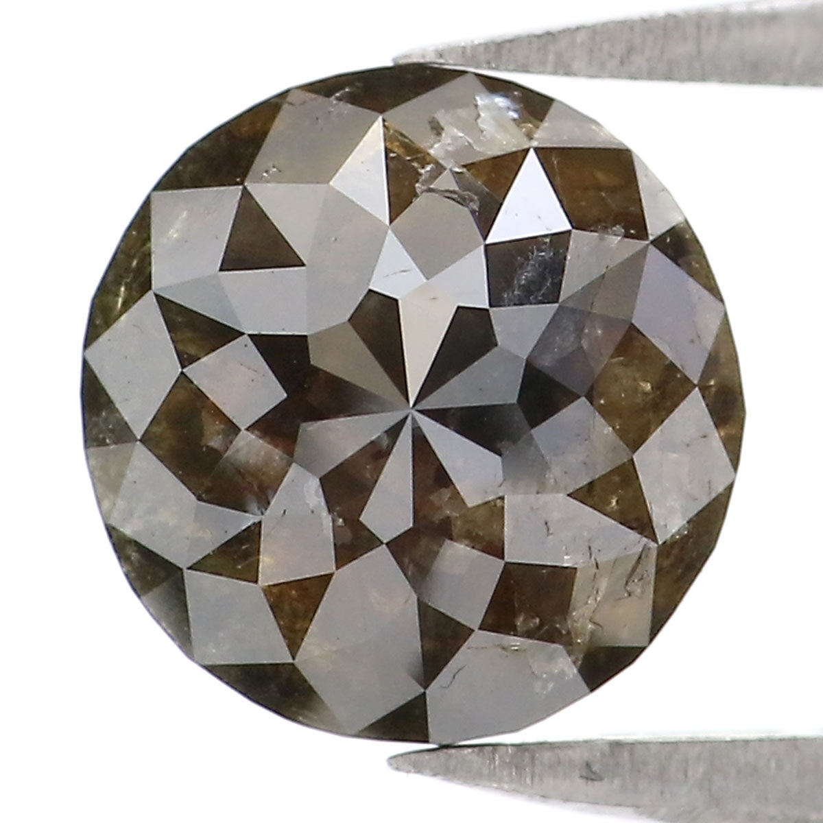 1.51 CT Natural Loose Round Rose Cut Diamond Brown Color Round Cut Diamond 7.30 MM Natural Loose Diamond Round Rose Cut Shape Diamond KQ2530