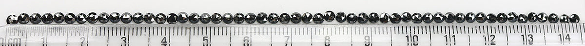 4.57 CT Natural Loose Round Rose Cut Diamond Black Color Round Shape Diamond 2.70 MM Natural Loose Black Color Round Rose Cut Diamond LQ1763