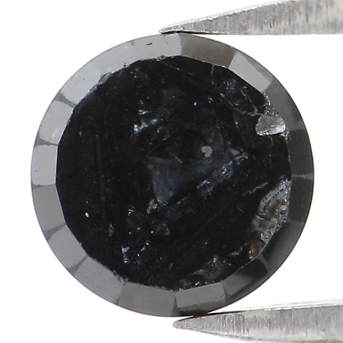 1.14 CT Natural Loose Round Rose Cut Diamond Black Color Round Cut Diamond 6.10 MM Natural Loose Diamond Round Rose Cut Shape Diamond KQ1641