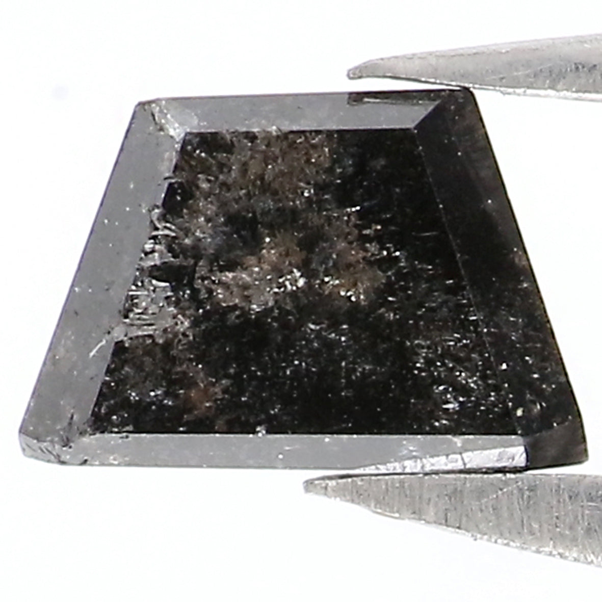 0.67 CT Natural Loose Antique Shape Diamond Salt And Pepper Antique Diamond 6.00 MM Natural Black Grey Color Antique Rose Cut Diamond LQ6534