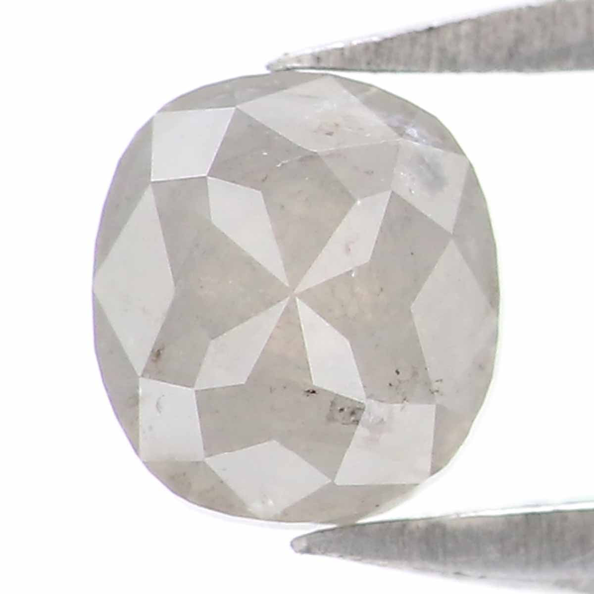 0.52 CT Natural Loose Cushion Shape Diamond Grey Color Cushion Cut Diamond 4.60 MM Natural Loose Grey Color Cushion Rose Cut Diamond LQ5087