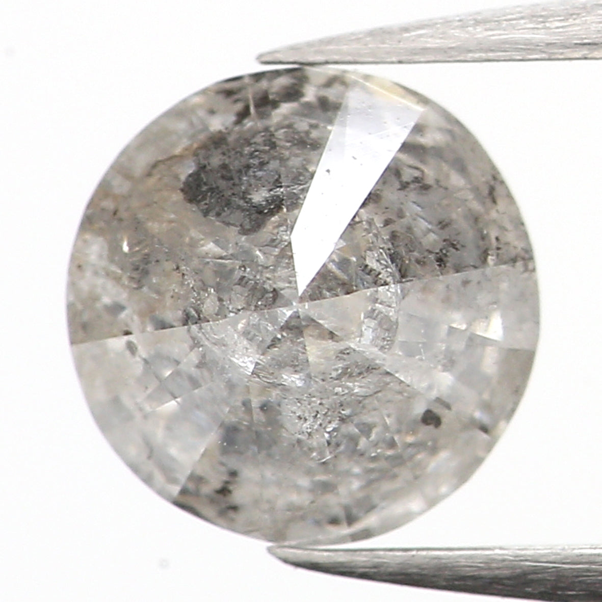 0.63 CT Natural Loose Round Shape Diamond Salt And Pepper Round Cut Diamond 5.30 MM Natural Loose Diamond Round Brilliant Cut Diamond LQ532