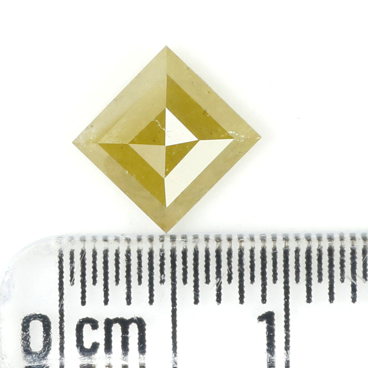 1.29 Ct Natural Loose Kite Shape Diamond Yellow Color Kite Shape Diamond 8.45 MM Natural Loose Diamond Yellow Kite Rose Cut Diamond QK2235