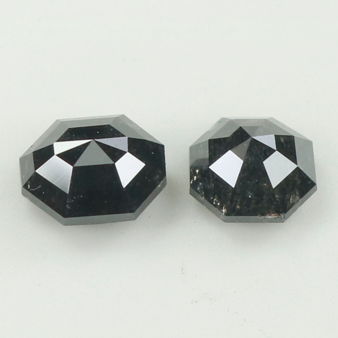 0.96 Ct Natural Loose Diamond, Octagon Diamond, Black Diamond, Octagon Cut Diamond, Polished Diamond, Rose Cut Diamond, Rustic Diamond L9560