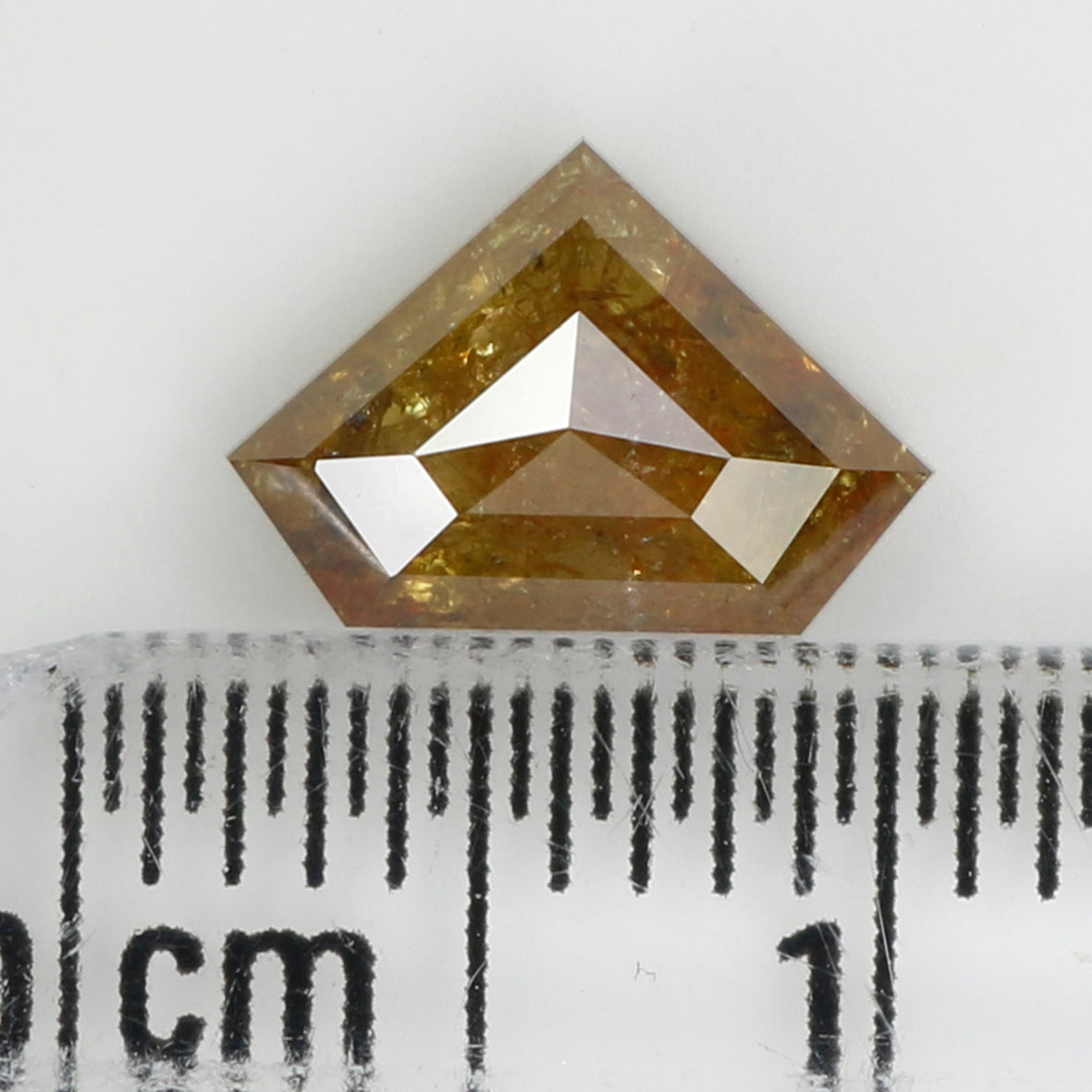 1.12 CT Natural Loose Shield Shape Diamond Yellow Color Shield Cut Diamond 6.15 MM Natural Loose Yellow Color Shield Rose Cut Diamond LQ436