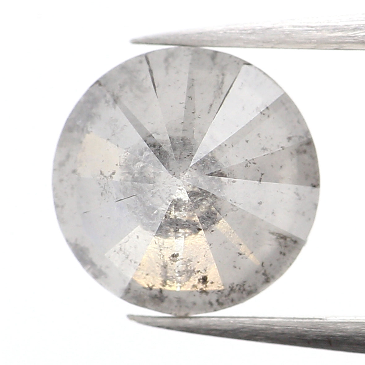 1.40 CT Natural Loose Round Shape Diamond Grey Color Round Cut Diamond 6.80 MM Natural Loose Grey Diamond Round Brilliant Cut Diamond LQ240