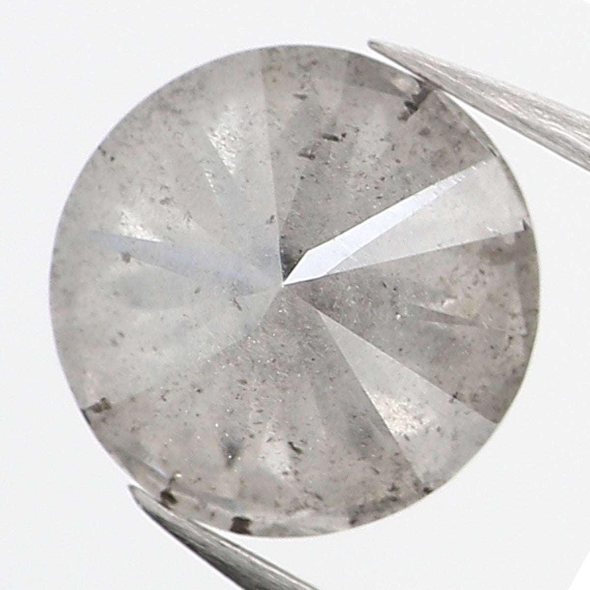 1.03 CT Natural Loose Round Shape Diamond Salt And Pepper Round Cut Diamond 6.40 MM Natural Grey Color Round Brilliant Cut Diamond LQ623