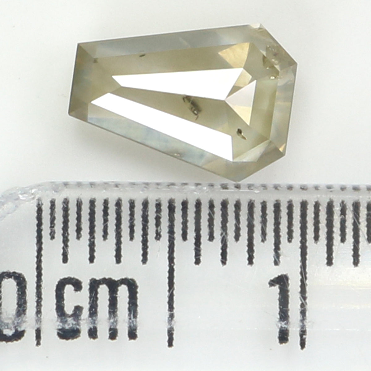 1.43 CT Natural Loose Coffin Diamond Grey Yellow Color Coffin Diamond 8.35 MM Natural Loose Diamond Grey Color Coffin Shape Diamond QL387