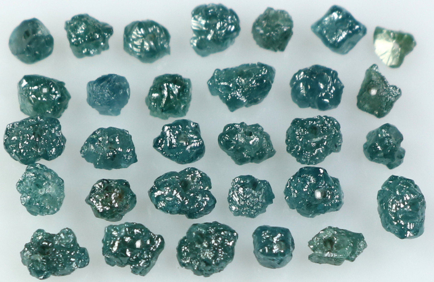 Natural Loose Diamond Rough Drilled Bead Blue Color I3 Clarity 2.00 Ct Lot Q172-1