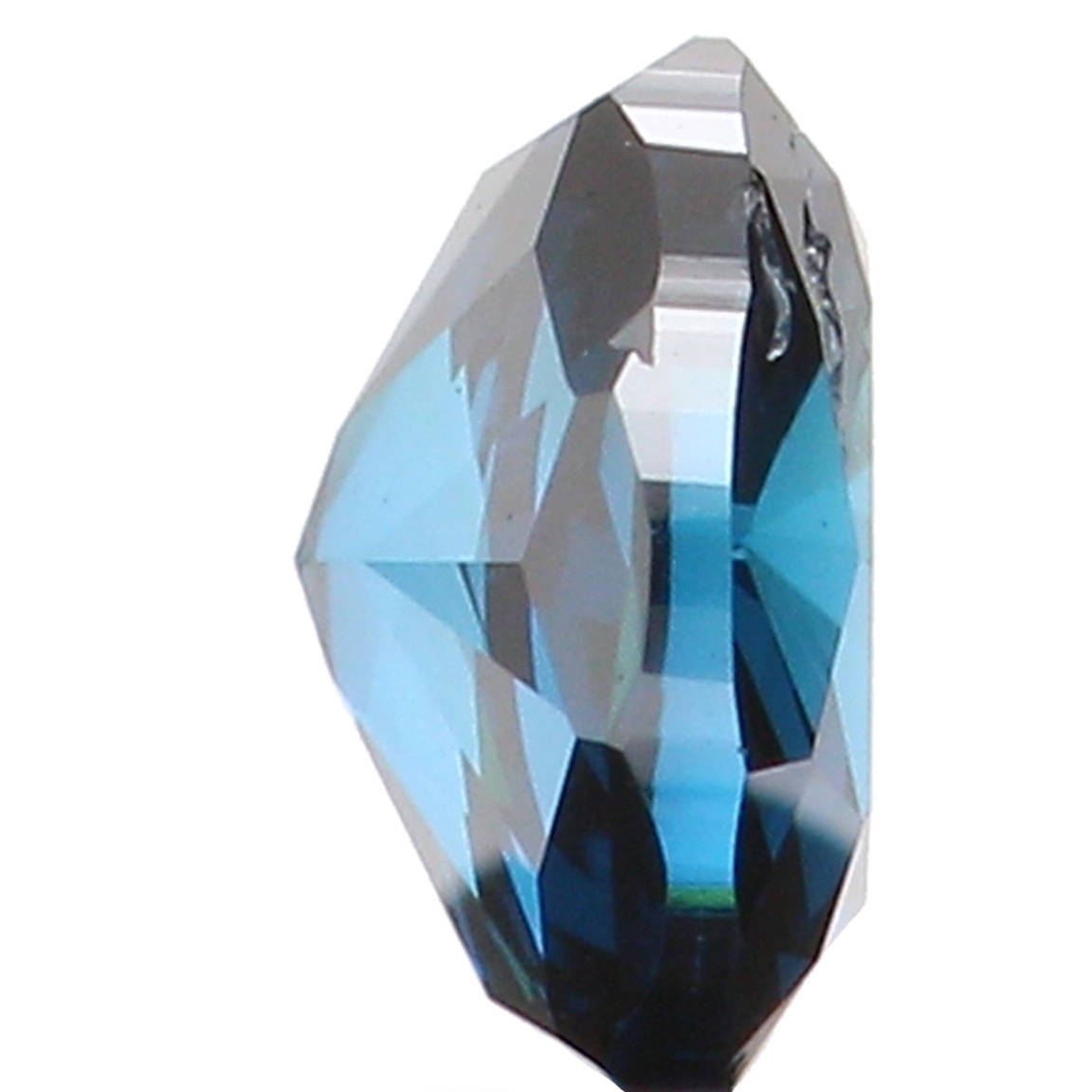 Natural Loose Diamond Oval Blue Color SI1 Clarity 3.20 MM 0.11 Ct KR924