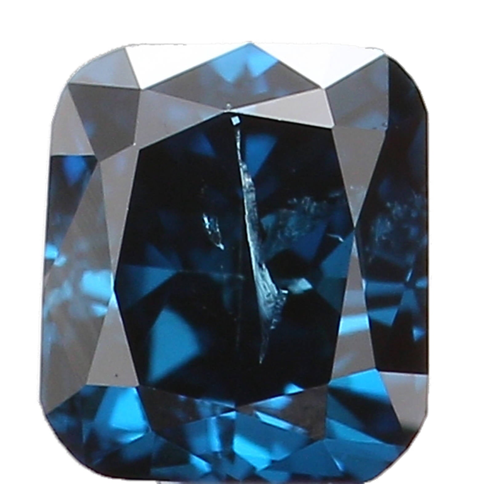 Natural Loose Diamond Cushion Blue Color I1 Clarity 3.00 MM 0.15 Ct KR968