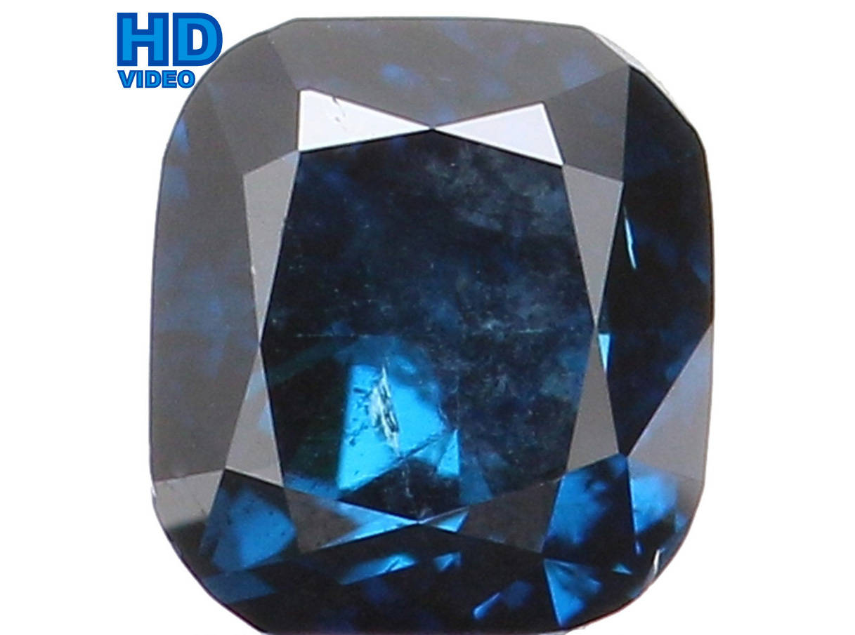 0.17 outlet Ct Natural Loose Diamond Cushion Blue Color SI2 Clarity 3.00 MM N7745