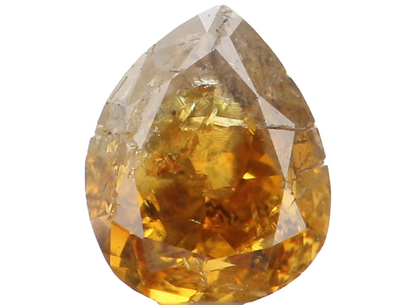 Natural Loose Diamond Pear Brown Color I1 Clarity 4.10 MM 0.24 Ct KR1045