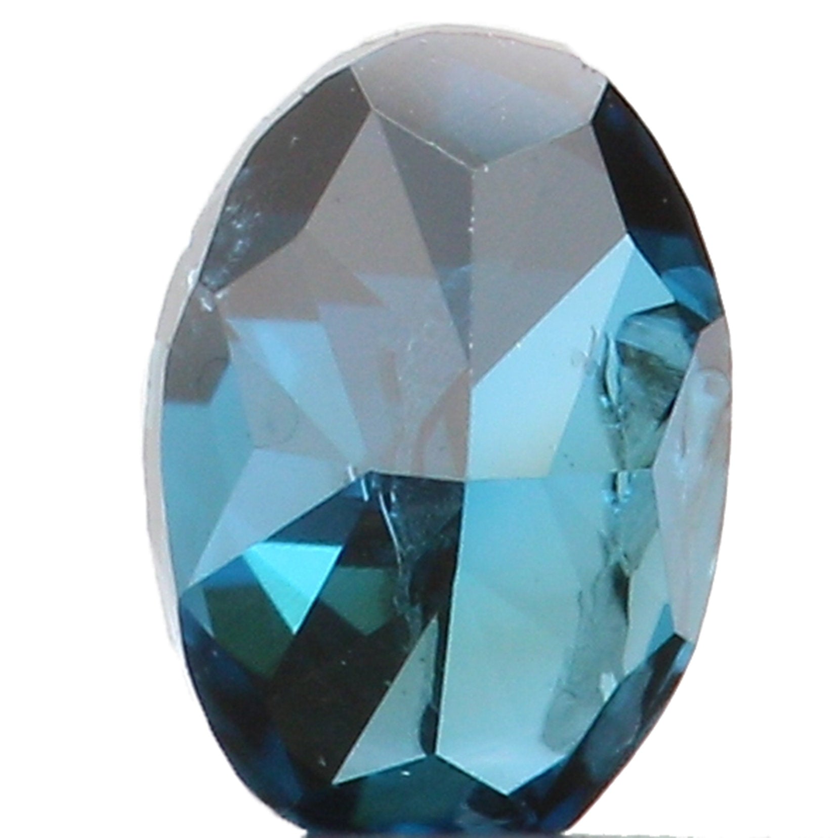 Natural Loose Diamond Oval Blue Color I1 Clarity 3.50 MM 0.12 Ct KR1186