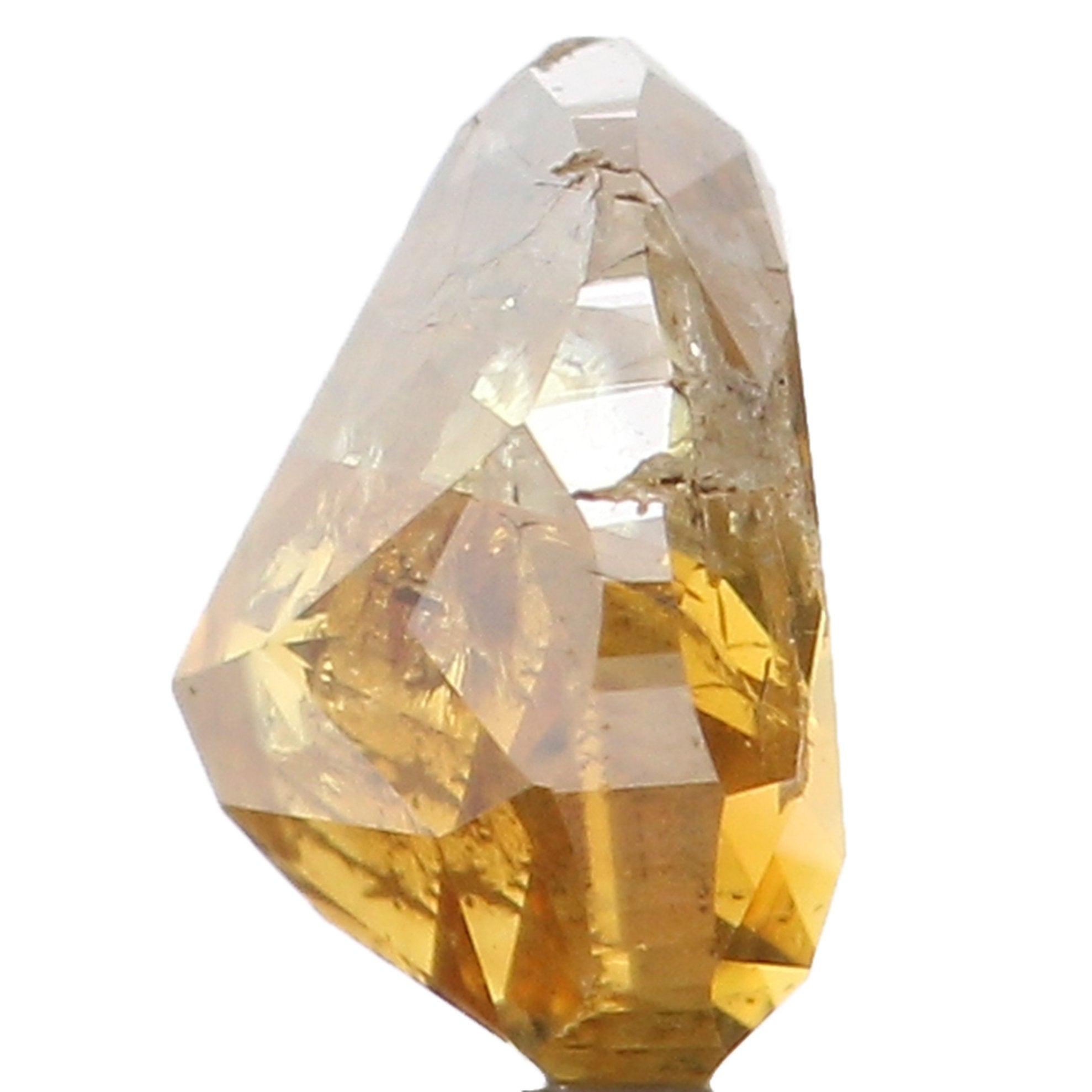 Natural Loose Diamond Pear Brown Color I1 Clarity 4.10 MM 0.24 Ct KR1045