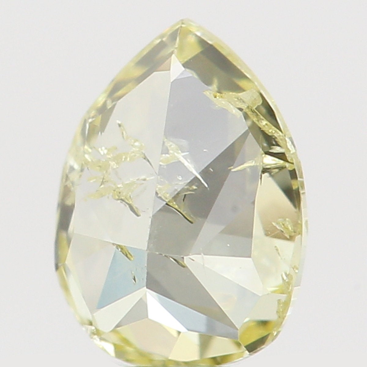 Natural Loose Diamond Pear Yellow Color SI2 Clarity 4.40 MM 0.21 Ct L6444