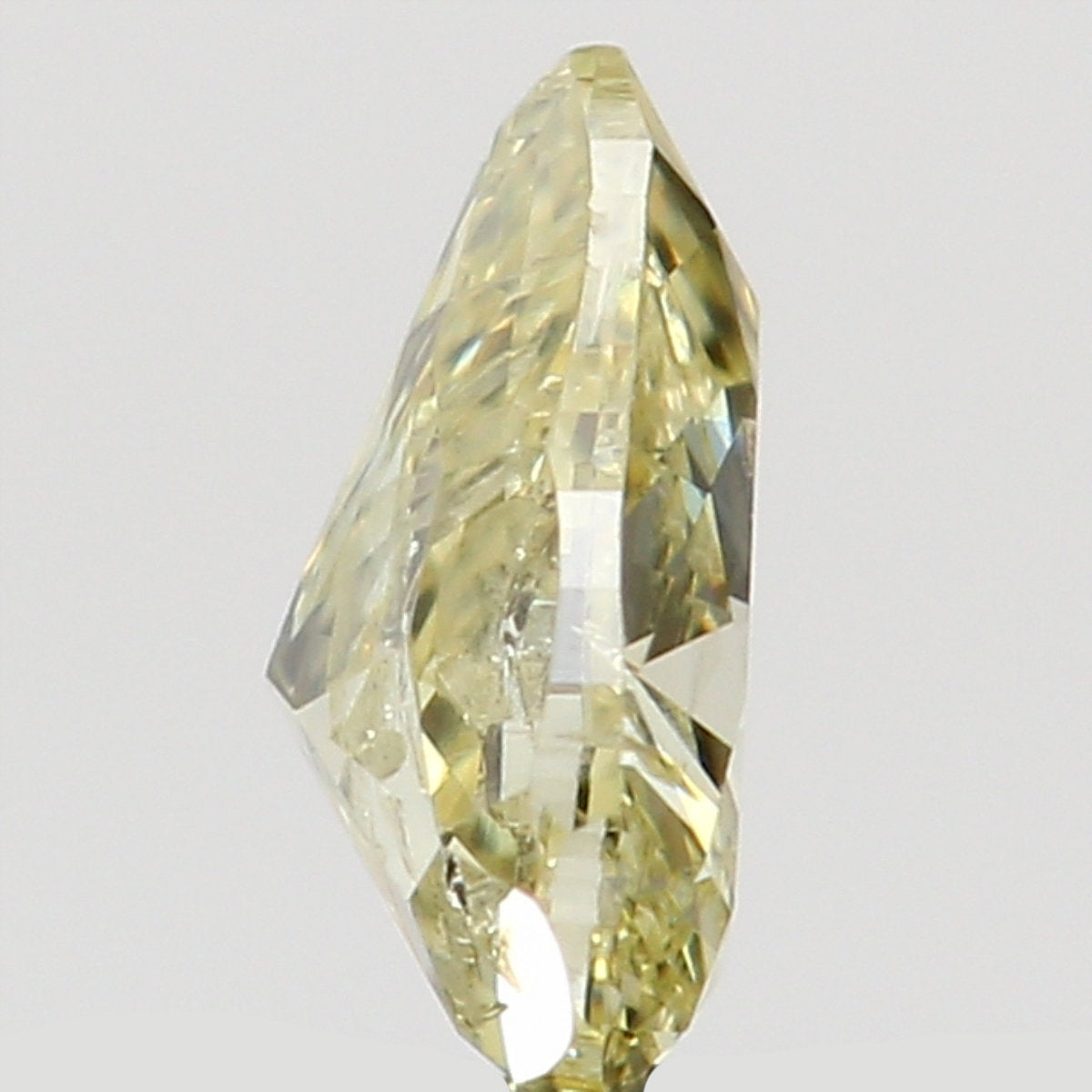 Natural Loose Diamond Pear Yellow Color SI1 Clarity 4.10 MM 0.16 Ct KR1440