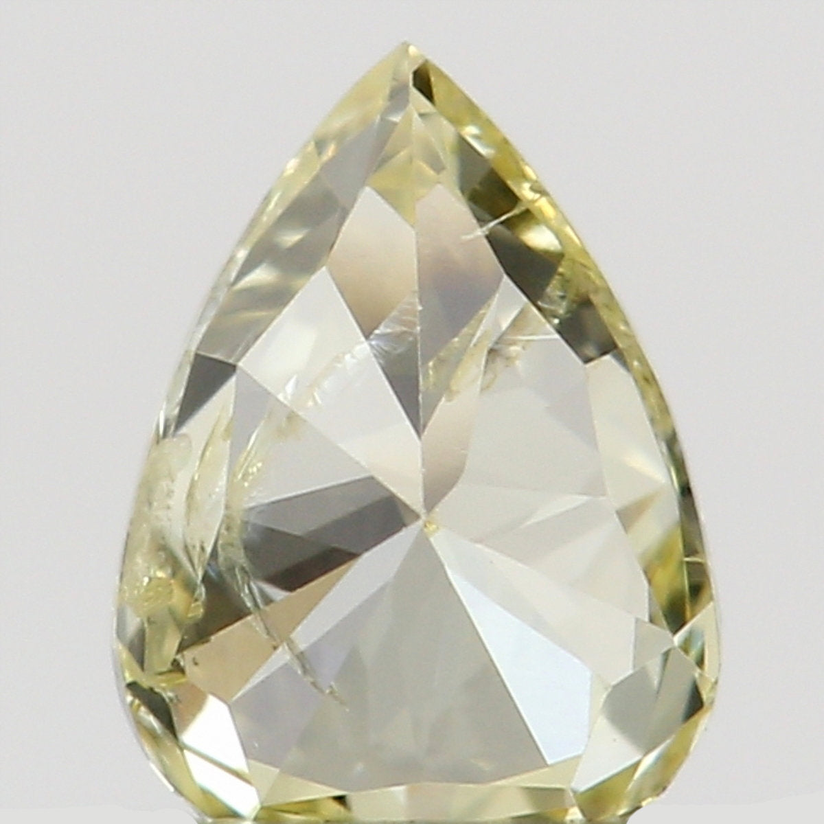 Natural Loose Diamond Pear Yellow Color SI1 Clarity 4.10 MM 0.16 Ct KR1440