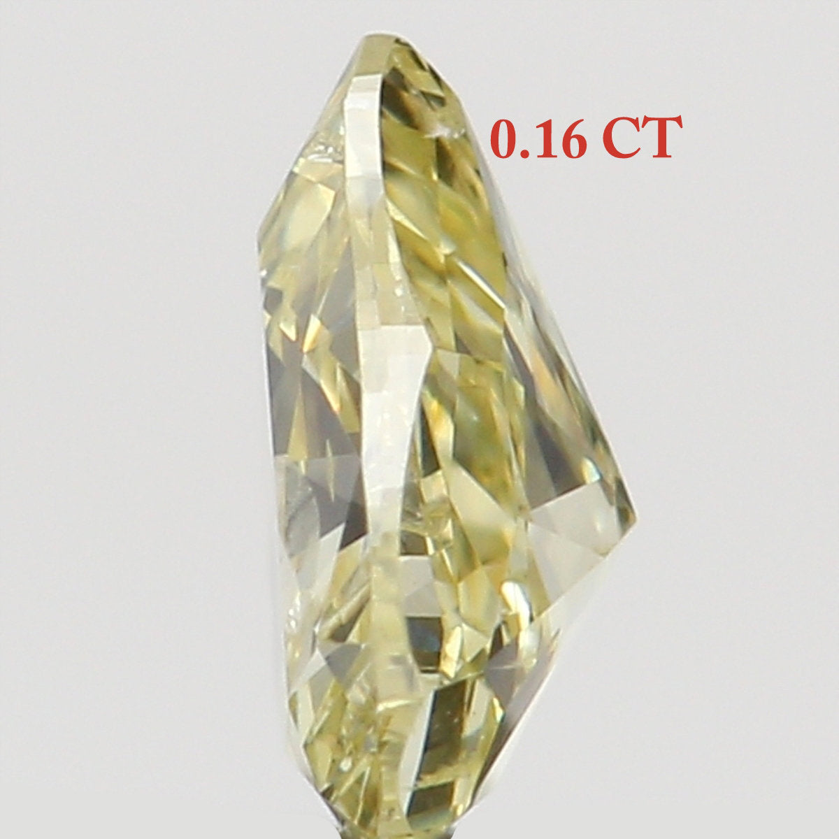 Natural Loose Diamond Pear Yellow Color SI1 Clarity 4.10 MM 0.16 Ct KR1440